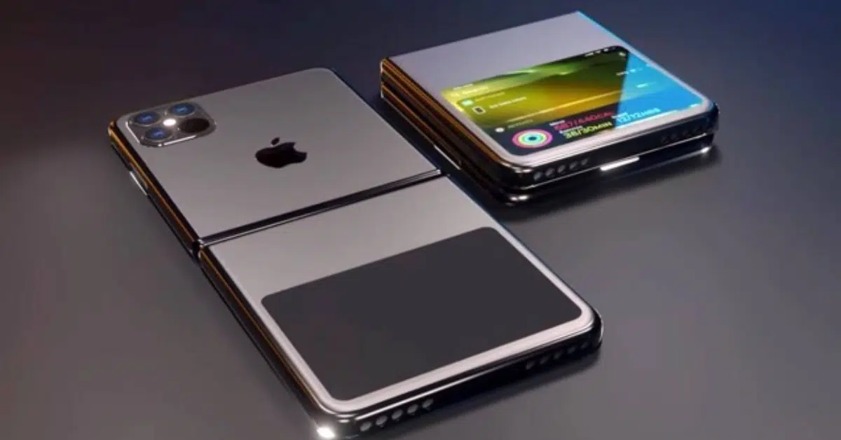 Apple Foldable iPhone V68 unfolded book-style design with 7.8-inch crease-free AMOLED screen, A19 chip, 2026 launch render